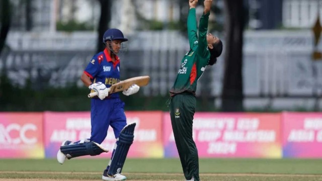 নেপালকে হারিয়ে ফাইনালে বাংলাদেশ নারী অনূর্ধ্ব-১৯ দল