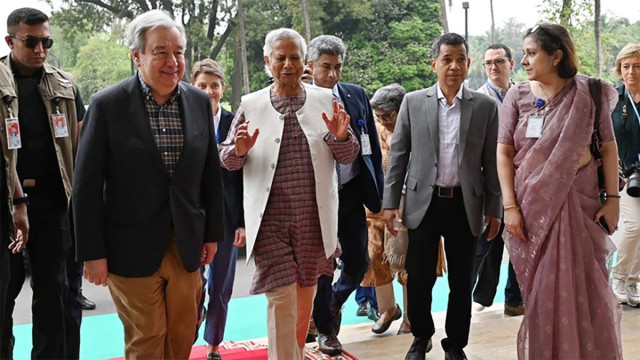 ঢাকা সফরে তৃতীয় দিনে জাতিসংঘের মহাসচিবের যত কর্মসূচি